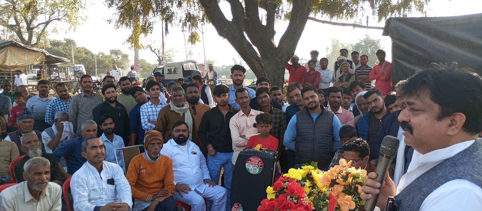 पूर्व मंत्री आबिद रज़ा ने शेखूपुर विधानसभा के दलित, यादव और मुस्लिम बाहुल्य गांवों में किया तूफानी दौरा