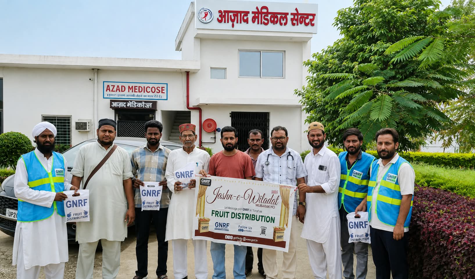 दावत-इ-इस्लामी इंडिया की जानिब से पैगंबरे इस्लाम के 1501 वें जन्मदिन पर फल वितरण