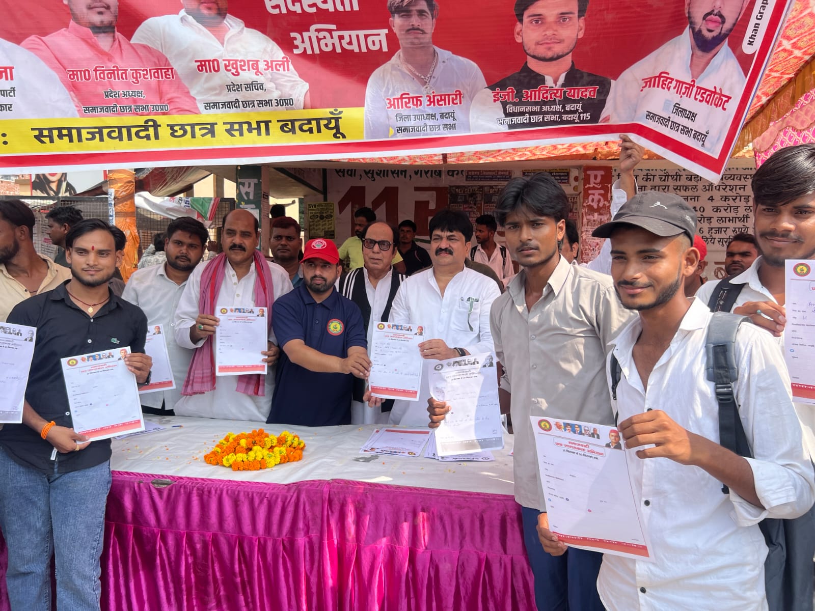 समाजवादी छात्र सभा ने बदायूं में चलाया सदस्यता अभियान, आबिद रज़ा ने किया संवाद